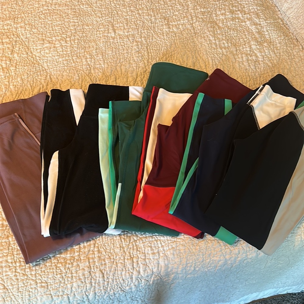 Athleta lot of 6 legging tights XS
